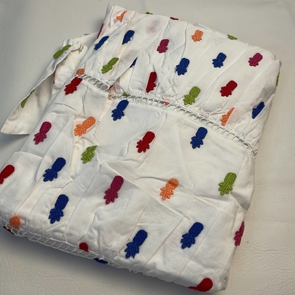 NWT Farm rio Multicolor Pineapple Midi Dress - Picture 7 of 8